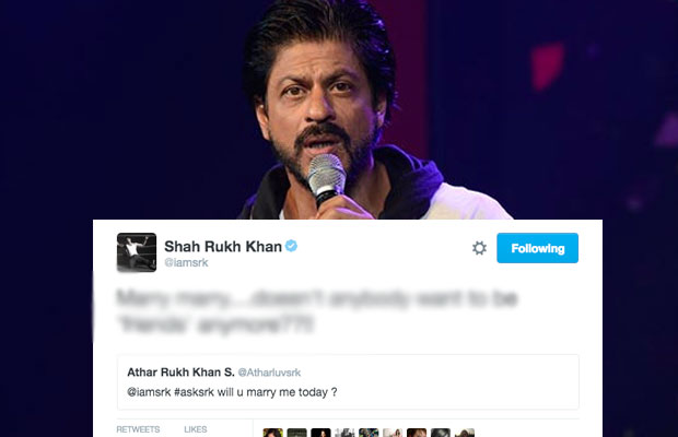 Shah Rukh Khan Gets Marriage Proposal, His Reply Is Epic!