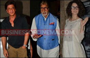 Photos: Shah Rukh Khan, Amitabh Bachchan, Kangana Ranaut And Others Attend Irrfan Khan's Madaari Screening