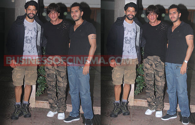 Shah Rukh Khan, Ritesh Sidhwani And Farhan Akhtar Spotted At Excel Office For Don 3!
