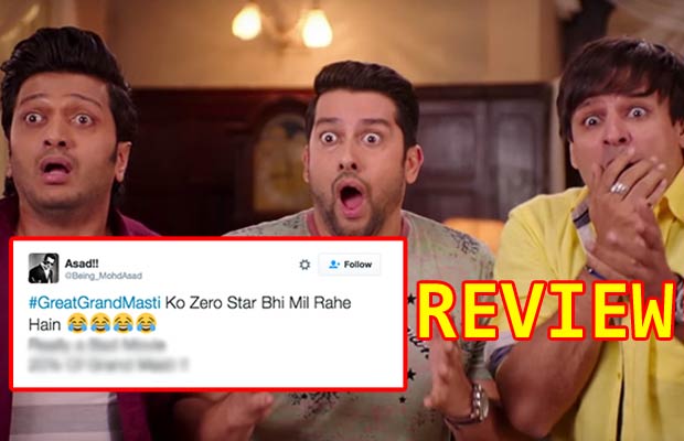 Tweet Review: Fans Reaction On Riteish Deshmukh And Vivek Oberoi’s Great Grand Masti!