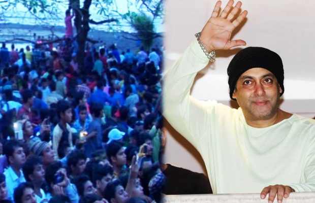 Watch: Salman Khan Greet Thousands Of Fans From His Balcony On The Occassion Of Eid