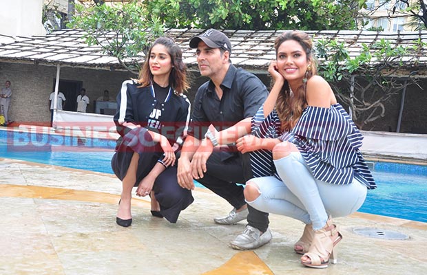 Photos: Akshay Kumar, Ileana D’Cruz, Isha Gupta Kick Starts Rustom Promotions