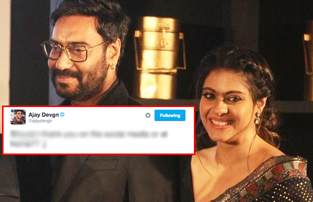 Twitterati Reacts To Ajay Devgn-Kajol’s PDA!