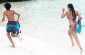 Check Out This Hot Yummy Mummy Running On The Beach!