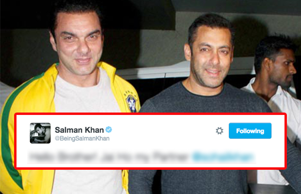 Salman Khan Welcomes Brother Sohail Khan On Twitter, Khan Brothers To Share Same Stage