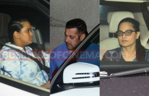 Photos: Salman Khan Watches Akshay Kumar's Rustom With His Sisters Alvira And Arpita