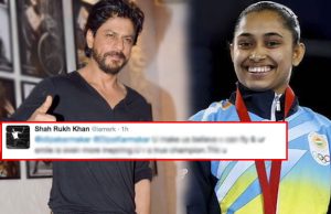 Shah Rukh Khan Winsomely Thanks Dipa Karmakar In His Tweet