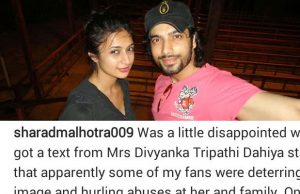 Divyanka Tripathi Asks Ex-Beau Ssharad Malhotra To Make A Public Note, Here's What He Said