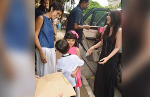 Watch: Aamir Khan's Son Azad And Aishwarya Rai Bachchan's Daughter Aaradhya Adorably Greet Each Other