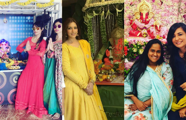Photos: Salman Khan’s Sister Arpita Khan Sharma, Sonali Bendre, Tusshar Kapoor And Others Celebrate Ganesh Chaturthi!