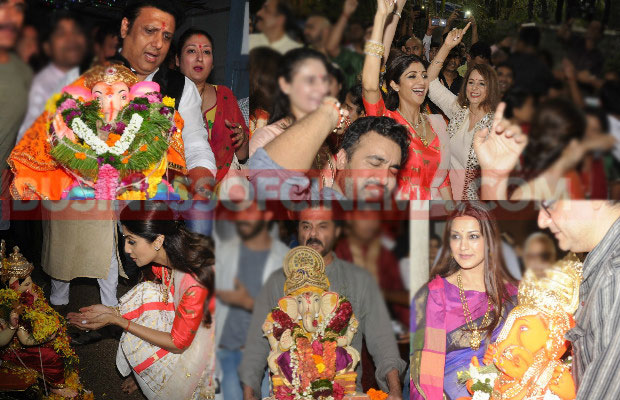 Photos: Anil Kapoor, Shilpa Shetty, Govinda And Other Stars Bid Adieu To Lord Ganesh!