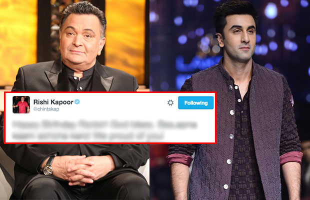 Here Is What Rishi Kapoor Wishes For His Son Ranbir Kapoor On His Birthday