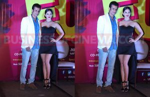 Sunny Leone And Sharman Joshi Spotted At Fuddu Film Event