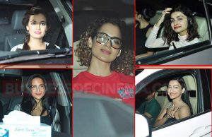 Photos: Kangana Ranaut, Elli Avram, Dia Mirza And Others Watch Amitabh Bachchan's Pink!