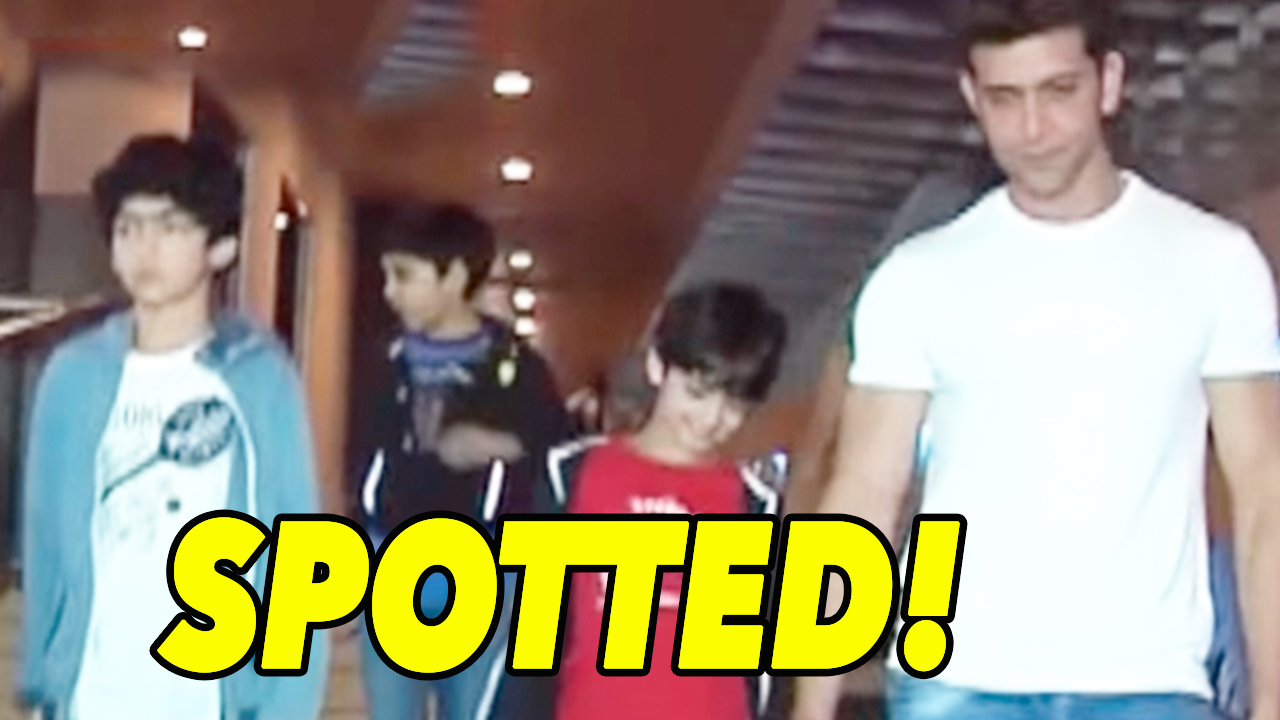 Watch: Hrithik Roshan Takes His Kids Out On A Dinner