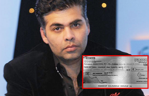 Karan Johar Receives A Cheque Of Rs 320 For Ae Dil Hai Mushkil- Here’s Why!