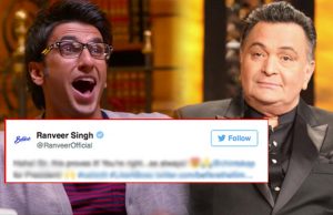 Ranveer Singh's Reply To Rishi Kapoor On Calling Befikre An Adult Version Of Chandni!