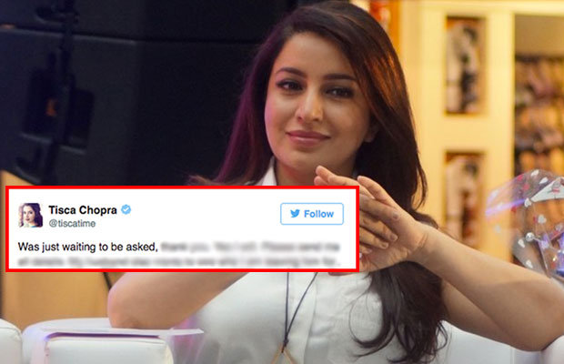 Tisca Chopra Gets A Marriage Proposal On Twitter And Her Reply Is EPIC!