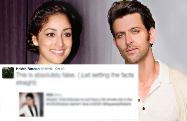 Hrithik Roshan Dismisses Rumours About Yami Gautam!