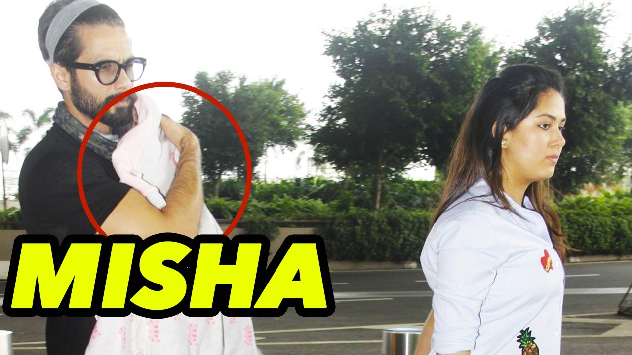 Watch: Shahid Kapoor And Mira Rajput Spotted With Daughter Misha At Airport