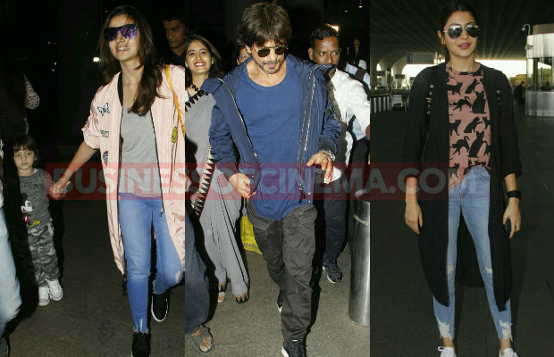 Photos: Shah Rukh Khan, Alia Bhatt With AbRam And Anushka Sharma Spotted At Airport