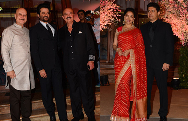 Photos: Rekha, Anil Kapoor, Madhuri Dixit And Many Others At Star-Studded B-town Wedding!