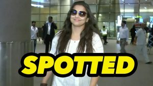 Watch: Vidya Balan Spotted At Mumbai Airport