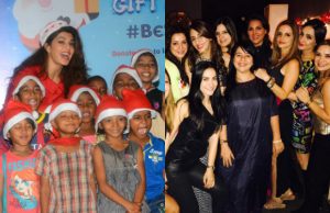 Photos: Jacqueline Fernandez Celebrates Christmas With Little Kids, Twinkle Khanna, Elli Avram And Others At Pre-Christmas Bash!