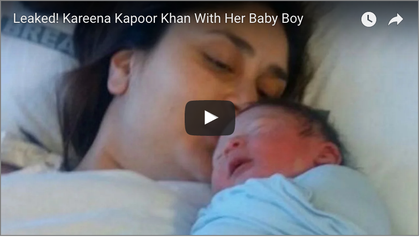 Leaked! Kareena Kapoor Khan With Her Baby Boy