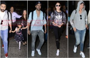 Airport Diaries: Abhishek-Aishwarya Rai Bachchan, Varun Dhawan, Anushka Sharma And Others Return From New Year Holidays!