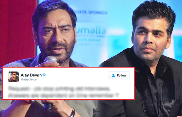 Ajay Devgn REACTS To Karan Johar’s Explosive Statements On Kajol!