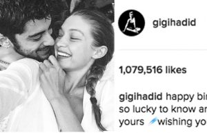 Gigi Hagid's Birthday Message For Her Beau Zayn Malik!
