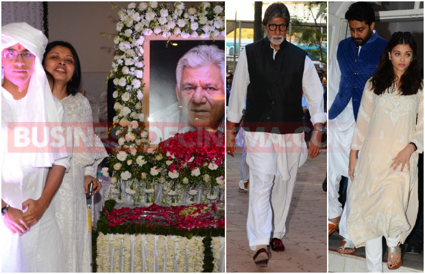 Photos: Bollywood Biggies Aishwarya Rai Bachchan, Amitabh Bachchan And Others At Om Puri’s Prayer Meet!