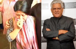 Photos: Ex-Wife Nandita Breaks Down On Om Puri's Demise