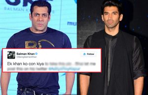 Salman Khan Blames Aditya Roy Kapur For Conning Him!