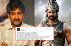 SS Rajamouli Gets Emotional Over Prabhas's Packup