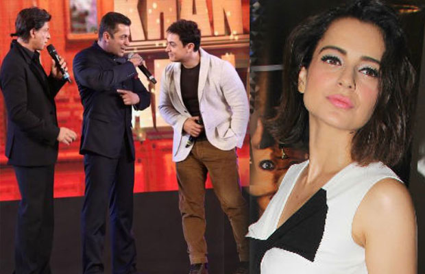 Kangana Ranaut’s BOLD Reaction When Asked About Working With Salman Khan, Shah Rukh Khan And Aamir Khan!
