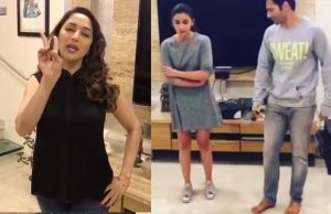 Watch: Madhuri Dixit Teaching Iconic Tamma Tamma Signature Step To Varun Dhawan And Alia Bhatt!