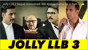 Watch: Jolly LLB 2 Sequel Is Announced, Will Akshay Kumar Be A Part Of It?