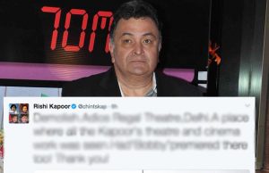Rishi Kapoor's Emotional Post As Regal Theatre Shuts Down!