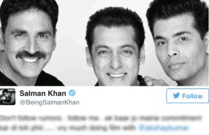 Salman Khan BREAKS SILENCE Over Backing Out Of Karan Johar's Battle Of Saragarhi