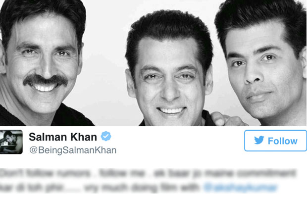 Salman Khan BREAKS SILENCE Over Backing Out Of Karan Johar’s Battle Of Saragarhi