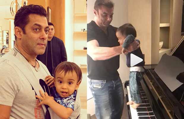 Watch: Salman Khan’s Nephew Ahil Playing Piano With His Toes Is Too Cute To Miss!