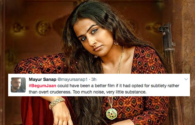 Tweet Review: Here’s What Audeince Has To Say About Vidya Balan Starrer Begum Jaan