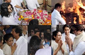 Just In Photos: Vinod Khanna's Sons Rahul and Sakshi Perform Last Rites!