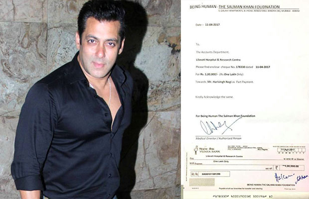 Salman Khan Donates Rs 1 Lakh To A TV Cameraman Suffering From Brain Hemorrhage