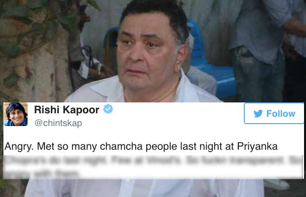 Rishi Kapoor SLAMS Bollywood Actors For Attending Priyanka Chopra’s Bash And Not Vinod Khanna’s Funeral!