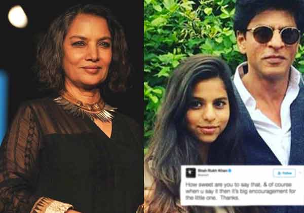 Shabana Azmi Praises Suhana Khan’s Acting Skills, Shah Rukh Khan’s Reply Will Leave You Happy!