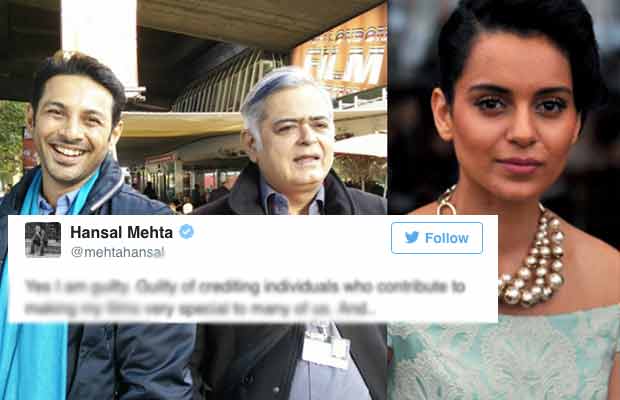 Kangana Ranaut Starrer Simran: Hansal Mehta Lashes Back At Apurva Asrani In This Tweet