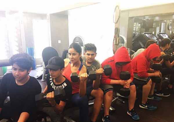 Katrina Kaif Hits The Gym With Salman Khan’s Nephews, Calls Them Future Tigers!